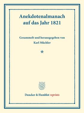 Müchler | Anekdotenalmanach auf das Jahr 1821. | E-Book | sack.de