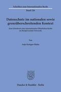 Kettgen-Hahn |  Datenschutz im nationalen sowie grenzüberschreitenden Kontext. | eBook | Sack Fachmedien