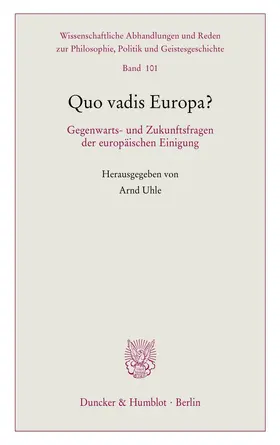 Uhle | Quo vadis Europa? | E-Book | www.sack.de