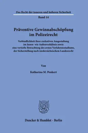Peukert | Präventive Gewinnabschöpfung im Polizeirecht. | E-Book | sack.de