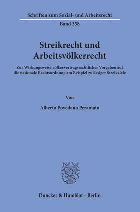 Povedano Peramato |  Streikrecht und Arbeitsvölkerrecht. | eBook | Sack Fachmedien
