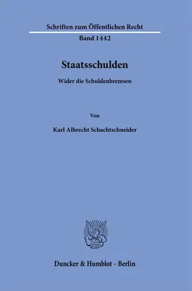 Schachtschneider | Staatsschulden. | E-Book | sack.de
