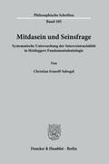Ivanoff-Sabogal |  Mitdasein und Seinsfrage. | eBook | Sack Fachmedien