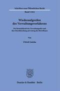 Gatzka |  Wiederaufgreifen des Verwaltungsverfahrens. | eBook | Sack Fachmedien