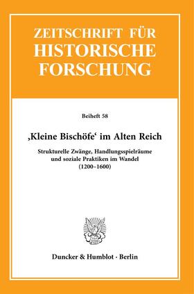 Bihrer / Gallion / Auge |  ›Kleine Bischöfe‹ im Alten Reich. | eBook | Sack Fachmedien