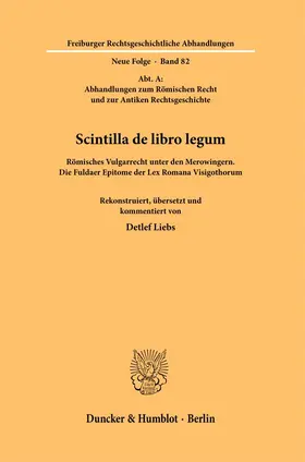 Liebs |  Scintilla de libro legum. | eBook | Sack Fachmedien