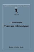 Bouillon / Sowell |  Wissen und Entscheidungen. | eBook | Sack Fachmedien