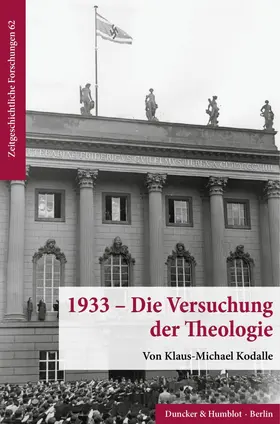 Kodalle |  1933 – Die Versuchung der Theologie. | eBook | Sack Fachmedien