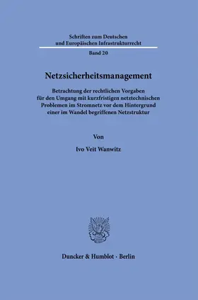 Wanwitz |  Netzsicherheitsmanagement. | eBook | Sack Fachmedien
