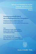 Schmallenbach / Vogel / Felder |  Gesetzesverständlichkeit aus rechtslinguistischer Perspektive. | eBook | Sack Fachmedien