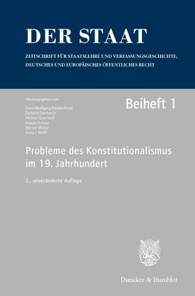 Böckenförde | Probleme des Konstitutionalismus im 19. Jahrhundert. | E-Book | sack.de