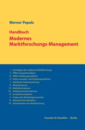 Pepels |  Handbuch Modernes Marktforschungs-Management. | eBook | Sack Fachmedien