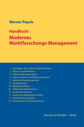 Pepels | Handbuch Modernes Marktforschungs-Management. | E-Book | sack.de