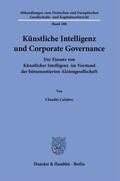 Calabro |  Künstliche Intelligenz und Corporate Governance. | eBook | Sack Fachmedien