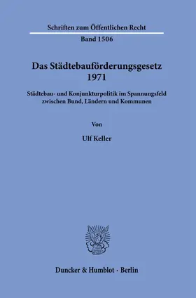 Keller |  Das Städtebauförderungsgesetz 1971. | eBook | Sack Fachmedien