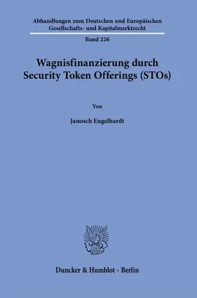 Engelhardt |  Wagnisfinanzierung durch Security Token Offerings (STOs). | eBook | Sack Fachmedien