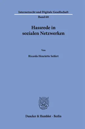 Seifert |  Hassrede in sozialen Netzwerken | eBook | Sack Fachmedien