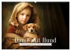 CALVENDO / Tapper |  Dame mit Hund (Wandkalender 2025 DIN A2 quer), CALVENDO Monatskalender | Sonstiges |  Sack Fachmedien