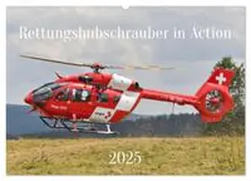 CALVENDO / Merz |  Rettungshubschrauber in Action (Wandkalender 2025 DIN A2 quer), CALVENDO Monatskalender | Sonstiges |  Sack Fachmedien