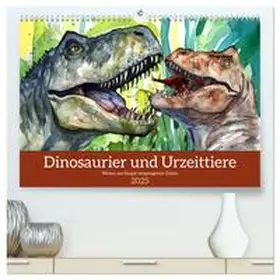 CALVENDO / Frost |  Dinosaurier und Urzeittiere - Wesen aus längst vergangenen Zeiten (hochwertiger Premium Wandkalender 2025 DIN A2 quer), Kunstdruck in Hochglanz | Sonstiges |  Sack Fachmedien