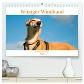 CALVENDO / Bölts |  Witziger Windhund - Portugiesischer Galgo (hochwertiger Premium Wandkalender 2025 DIN A2 quer), Kunstdruck in Hochglanz | Sonstiges |  Sack Fachmedien