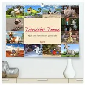 CALVENDO / Schröder |  Tierische Toons (hochwertiger Premium Wandkalender 2025 DIN A2 quer), Kunstdruck in Hochglanz | Sonstiges |  Sack Fachmedien