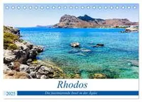 CALVENDO / Rogalski |  Rhodos - Die faszinierende Insel in der Ägäis (Tischkalender 2025 DIN A5 quer), CALVENDO Monatskalender | Sonstiges |  Sack Fachmedien