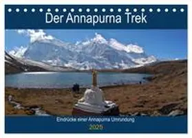 CALVENDO / Hennighaußen |  Der Annapurna Trek (Tischkalender 2025 DIN A5 quer), CALVENDO Monatskalender | Sonstiges |  Sack Fachmedien