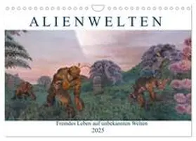 CALVENDO / Schröder |  Alienwelten (Wandkalender 2025 DIN A4 quer), CALVENDO Monatskalender | Sonstiges |  Sack Fachmedien