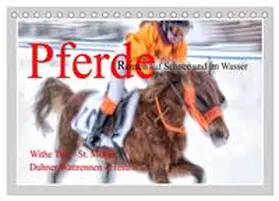 CALVENDO / Watzinger - traumbild |  Pferde-Rennen auf Schnee und im Wasser (Tischkalender 2025 DIN A5 quer), CALVENDO Monatskalender | Sonstiges |  Sack Fachmedien