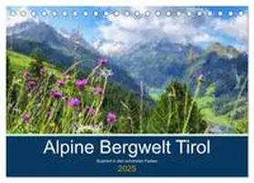 CALVENDO / Frost |  Alpine Bergwelt Tirol - Illustriert in den schönsten Farben (Tischkalender 2025 DIN A5 quer), CALVENDO Monatskalender | Sonstiges |  Sack Fachmedien