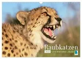 CALVENDO |  Raubkatzen: Geschmeidige Jäger (Wandkalender 2025 DIN A3 quer), CALVENDO Monatskalender | Sonstiges |  Sack Fachmedien