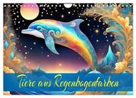 CALVENDO / Djeric |  Tiere aus Regenbogenfarben (Wandkalender 2025 DIN A4 quer), CALVENDO Monatskalender | Sonstiges |  Sack Fachmedien
