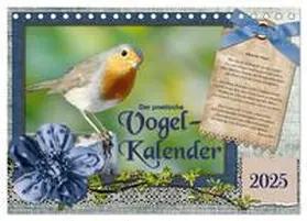 CALVENDO / Löwer |  Der poetische Vogelkalender (Tischkalender 2025 DIN A5 quer), CALVENDO Monatskalender | Sonstiges |  Sack Fachmedien