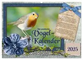 CALVENDO / Löwer |  Der poetische Vogelkalender (Wandkalender 2025 DIN A2 quer), CALVENDO Monatskalender | Sonstiges |  Sack Fachmedien