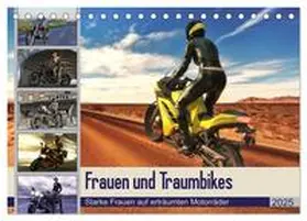 CALVENDO / Schröder |  Frauen und Traumbikes (Tischkalender 2025 DIN A5 quer), CALVENDO Monatskalender | Sonstiges |  Sack Fachmedien