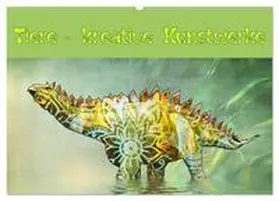CALVENDO / Brunner-Klaus |  Tiere - kreative Kunstwerke (Wandkalender 2025 DIN A2 quer), CALVENDO Monatskalender | Sonstiges |  Sack Fachmedien