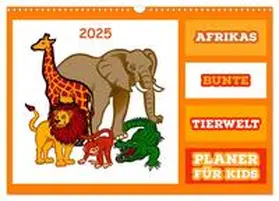 CALVENDO / Fraatz |  Afrikas bunte Tierwelt (Wandkalender 2025 DIN A3 quer), CALVENDO Monatskalender | Sonstiges |  Sack Fachmedien