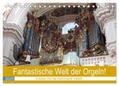 Vier / CALVENDO |  Fantastische Welt der Orgeln (Tischkalender 2025 DIN A5 quer), CALVENDO Monatskalender | Sonstiges |  Sack Fachmedien