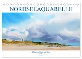 CALVENDO / Meier |  Nordseeaquarelle (Tischkalender 2025 DIN A5 quer), CALVENDO Monatskalender | Sonstiges |  Sack Fachmedien