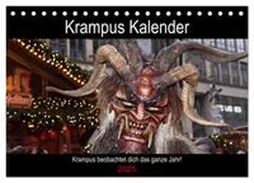 Mueller / CALVENDO |  Krampus Kalender 2025 (Tischkalender 2025 DIN A5 quer), CALVENDO Monatskalender | Sonstiges |  Sack Fachmedien