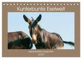 CALVENDO / Bölts | Kunterbunte Eselwelt - Liebenswerte Langohren (Tischkalender 2025 DIN A5 quer), CALVENDO Monatskalender | Sonstiges | 978-3-435-18419-4 | www.sack.de