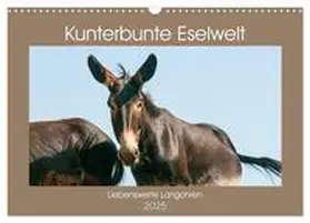 CALVENDO / Bölts |  Kunterbunte Eselwelt - Liebenswerte Langohren (Wandkalender 2025 DIN A3 quer), CALVENDO Monatskalender | Sonstiges |  Sack Fachmedien
