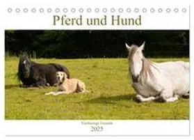 CALVENDO / Bölts |  Pferd und Hund - Vierbeinige Freunde (Tischkalender 2025 DIN A5 quer), CALVENDO Monatskalender | Sonstiges |  Sack Fachmedien