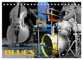 CALVENDO / Bleicher |  Klangbilder des Blues (Tischkalender 2025 DIN A5 quer), CALVENDO Monatskalender | Sonstiges |  Sack Fachmedien