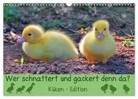 CALVENDO / Löwer |  Wer schnattert und gackert denn da? - Küken-Edition (Wandkalender 2025 DIN A3 quer), CALVENDO Monatskalender | Sonstiges |  Sack Fachmedien