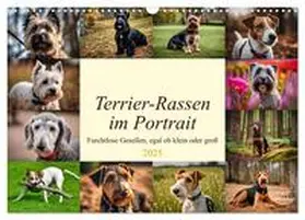 CALVENDO / Kleemann |  Terrier-Rassen im Portrait (Wandkalender 2025 DIN A3 quer), CALVENDO Monatskalender | Sonstiges |  Sack Fachmedien