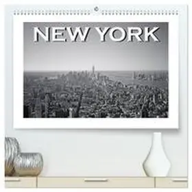 CALVENDO / Styppa | New York in schwarz weiss (hochwertiger Premium Wandkalender 2025 DIN A2 quer), Kunstdruck in Hochglanz | Sonstiges | 978-3-435-36766-5 | www.sack.de