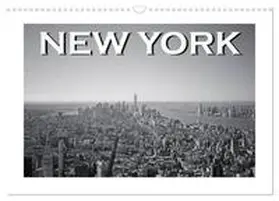 CALVENDO / Styppa | New York in schwarz weiss (Wandkalender 2025 DIN A3 quer), CALVENDO Monatskalender | Sonstiges | 978-3-435-37542-4 | www.sack.de