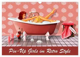 CALVENDO / Jüngling alias Mausopardia |  Pin-Up Girls im Retro Style by Mausopardia (Wandkalender 2025 DIN A3 quer), CALVENDO Monatskalender | Sonstiges |  Sack Fachmedien